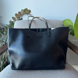 Tory Burch Black Leather Tote